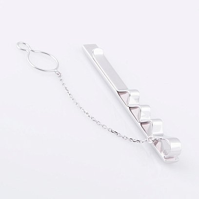 Зажим для галстука из белого золота заж00117 №2