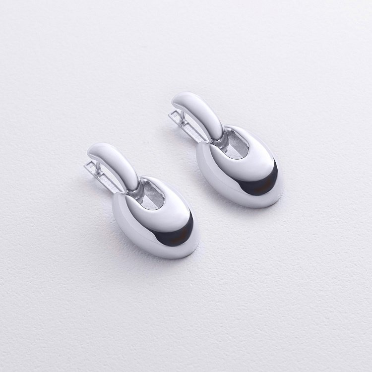 Сережки "Melaine" у білому золоті с09153 від ювелірного магазину Онікс