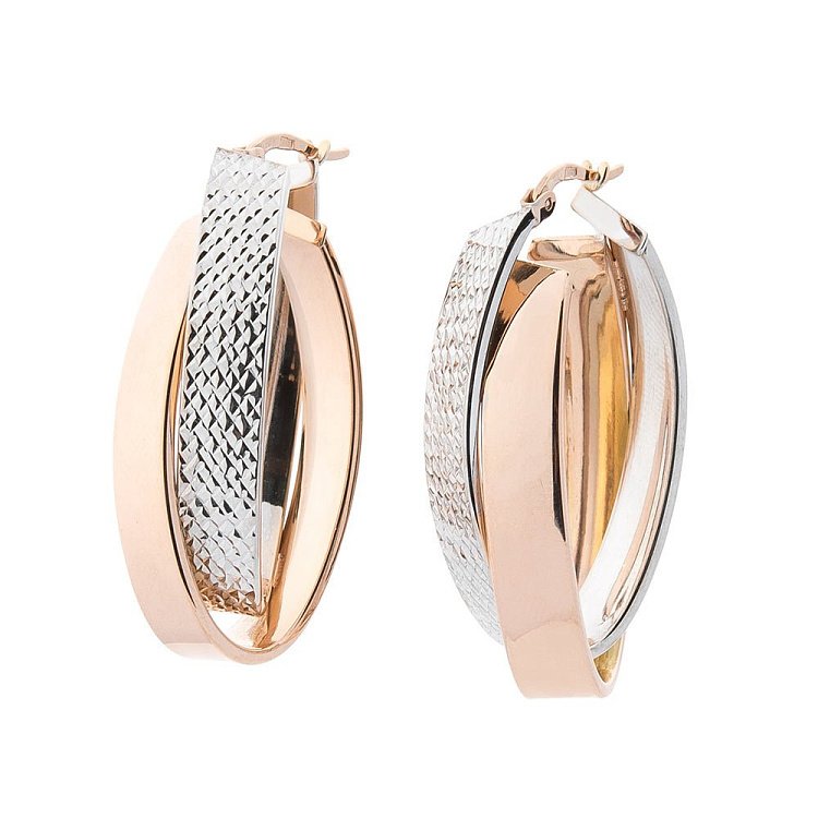 Золоті сережки-кільця с05540 від ювелірного магазину Онікс - 2