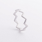 Серебряное кольцо "Zigzag" на фалангу 901-00933 от ювелирного магазина Оникс - 1
