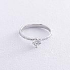 Помолвочное кольцо с бриллиантами (белое золото) 231111121 от ювелирного магазина Оникс - 2