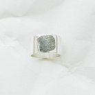 Серебряное кольцо с гравировкой "Отпечаток" 112143отп от ювелирного магазина Оникс - 3