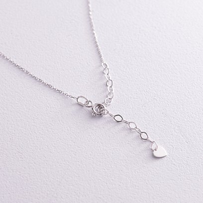 Кольє "Хрестик" у білому золоті кол02269 №8