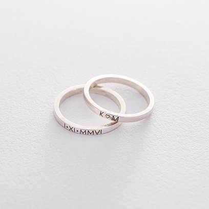 Серебряное кольцо "Имена" 112187littlelove №4