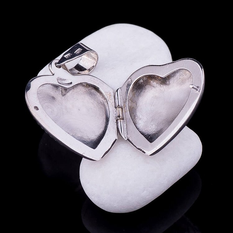 Кулон для фотографії в формі серця 132025 від ювелірного магазину Онікс - 1