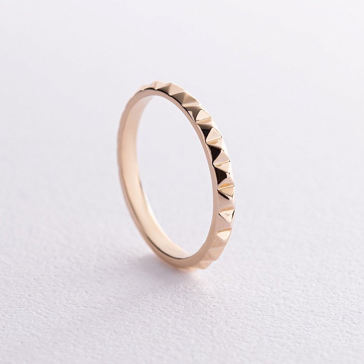 Каблучка "Mona" у жовтому золоті к07407 Каблучка "Mona" у жовтому золоті к07407 від ювелірного магазину Онікс