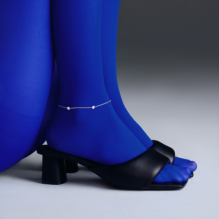 Срібний браслет "Монетки" на ногу 905-01287 від ювелірного магазину Онікс - 1