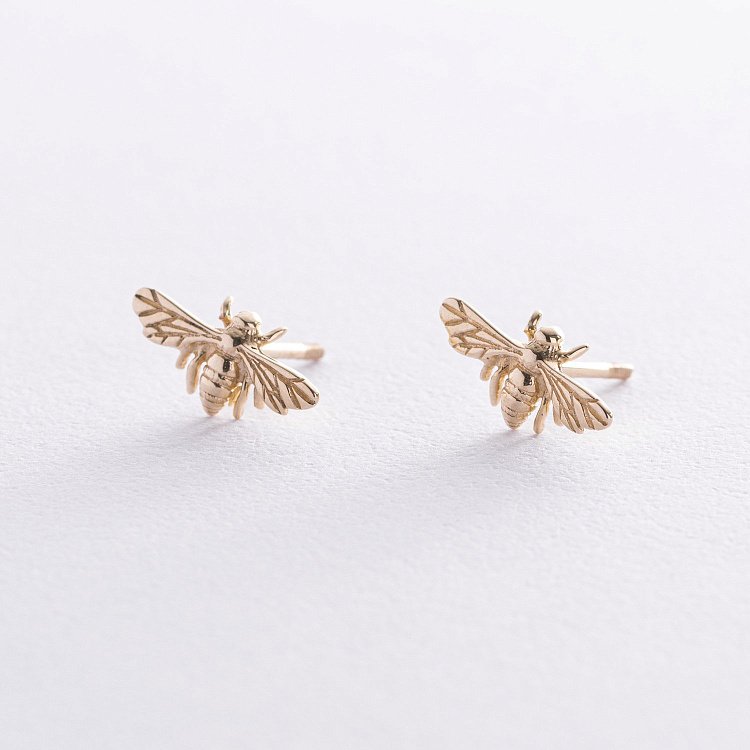 Золоті сережки - пусети "Оса" с07928 від ювелірного магазину Онікс - 2