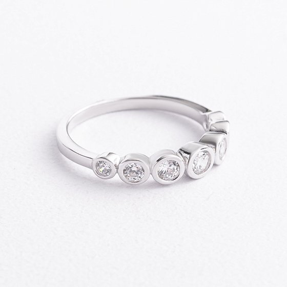 Серебряное кольцо с фианитами 112865 №3