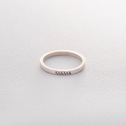 Срібний перстень "Мама" 112187littlema