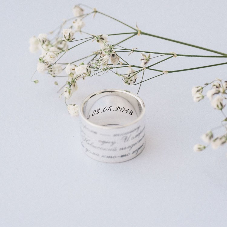 Широкое кольцо "Плутон" в серебре 112143 от ювелирного магазина Оникс - 14