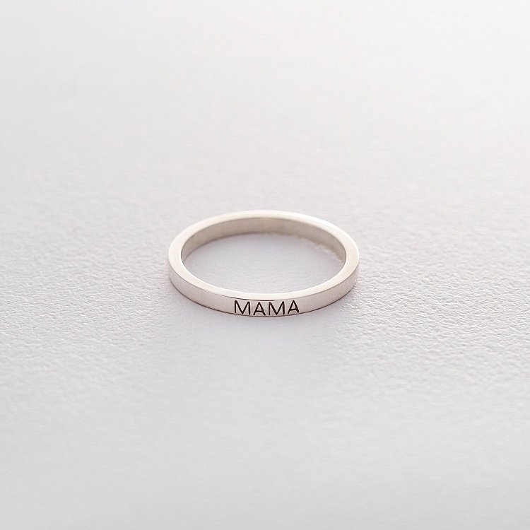 Срібний перстень "Мама" 112187littlema Срібний перстень "Мама" 112187littlema від ювелірного магазину Онікс