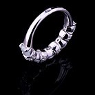 Женское кольцо с фианитами (родий) 111625 от ювелирного магазина Оникс - 2