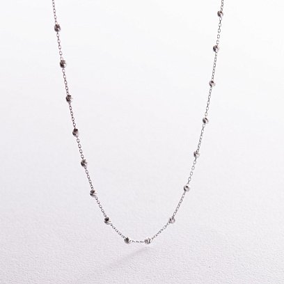 Колье "Шарики" в белом золоте кол02409