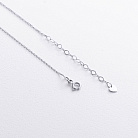 Кольє "Монетка" у білому золоті (можливе гравіювання) кол02460 от ювелирного магазина Оникс - 4