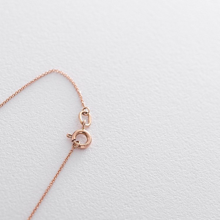 Золоте кольє з піропом кол01179 від ювелірного магазину Онікс - 3