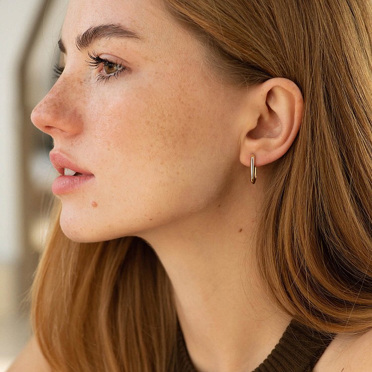 Сережки "Етель" у жовтому золоті с08736 від ювелірного магазину Онікс - 3