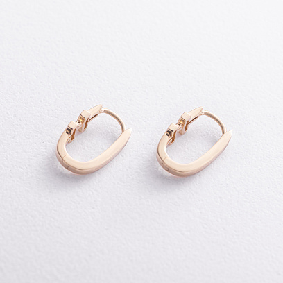 Сережки "Tina" у жовтому золоті с09738 №3