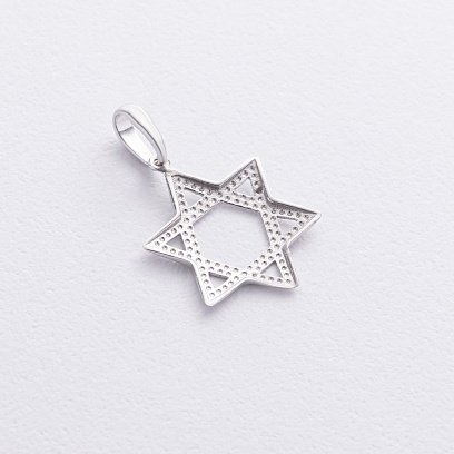 Серебряная подвеска "Звезда Давида" 132981 №3