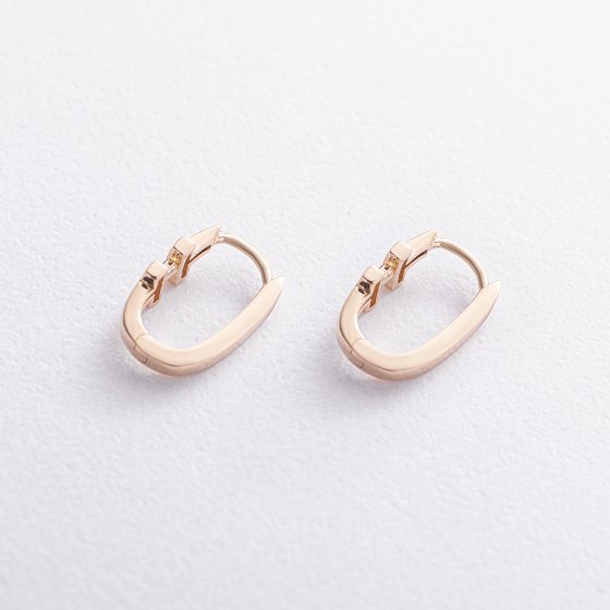 Сережки "Tina" у жовтому золоті с09738 №3