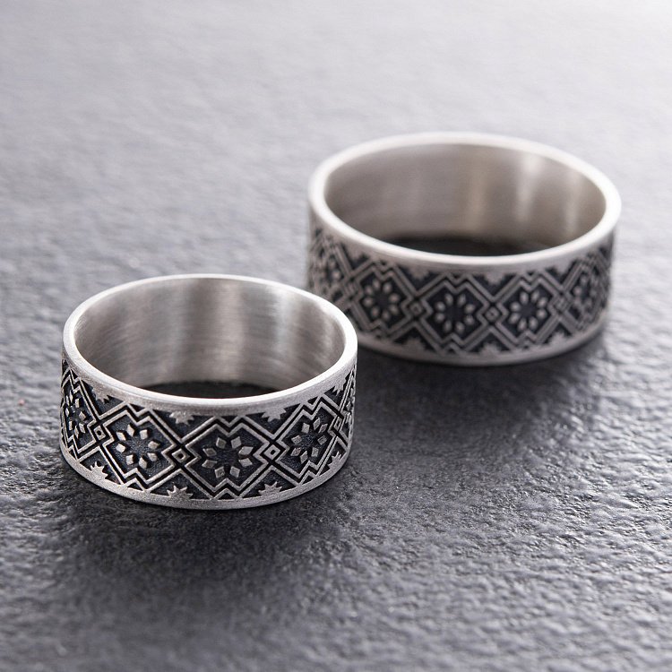 Срібна каблучка "Вишиванка" 1114 від ювелірного магазину Онікс - 5