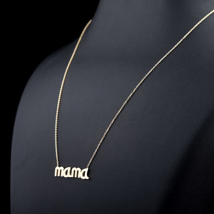 Золоте кольє "Мама" кол00962 від ювелірного магазину Онікс - 1