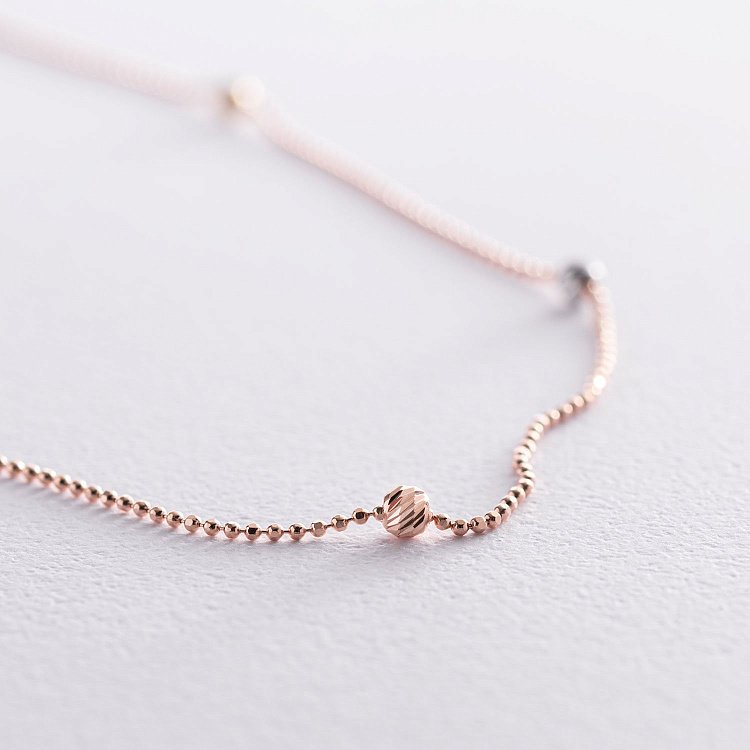 Золоте кольє "Кульки" кол01614 від ювелірного магазину Онікс - 2