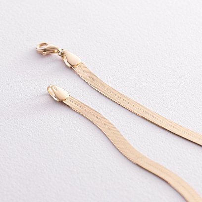 Колье "Наоми" в желтом золоте (снейк) ц00459 №8