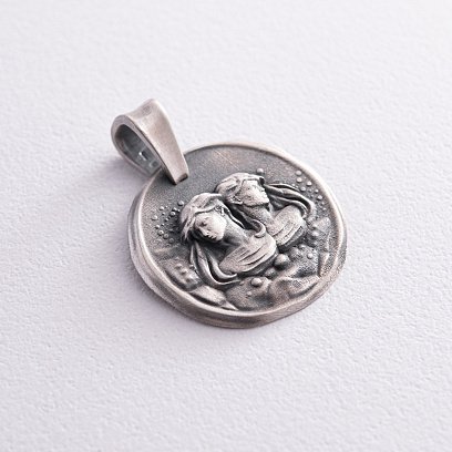 Срібний кулон "Знак зодіаку Близнюки" 133221близнюки №10