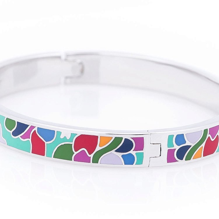 Срібний браслет з емаллю 141187 від ювелірного магазину Онікс - 1