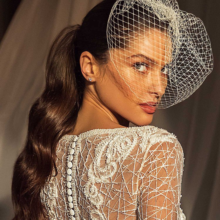 Золотые серьги-гвоздики с фианитами 8 мм с03535 от ювелирного магазина Оникс - 7