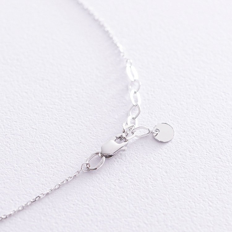 Кольє в білому золоті (можливе гравіювання) кол01587 від ювелірного магазину Онікс - 4