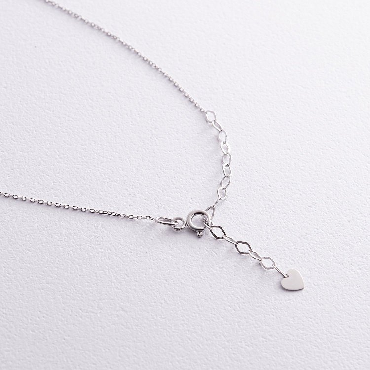 Кольє з кульками та перлами (біле золото) кол02404 від ювелірного магазину Онікс - 7