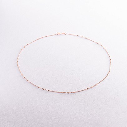 Кольє - ланцюжок "Витонченість" у червоному золоті кол02239 №3