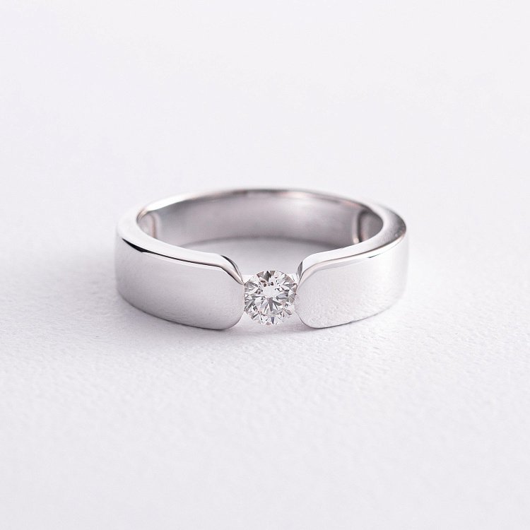 Золотое кольцо с бриллиантом 26691121 от ювелирного магазина Оникс