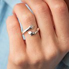 Серебряное кольцо "Обьятия" 112677 от ювелирного магазина Оникс