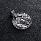Срібний кулон "Знак зодіаку Скорпіон" 133221скорпіон от ювелирного магазина Оникс - 8