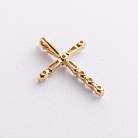 Крестик в желтом золоте с бриллиантами пб0362nl от ювелирного магазина Оникс - 1