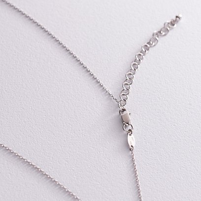 Колье "Шарики" в белом золоте кол01946 №3