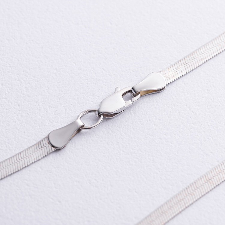 Кольє "Наомі" у білому золоті (снейк) ц00519 від ювелірного магазину Онікс - 6