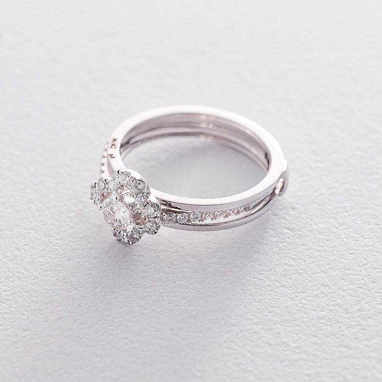 Золотое кольцо Клевер с бриллиантами кб0283cha от ювелирного магазина Оникс - 2