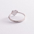 Серебряное кольцо "Сердечко" с эмалью 112638 от ювелирного магазина Оникс - 4