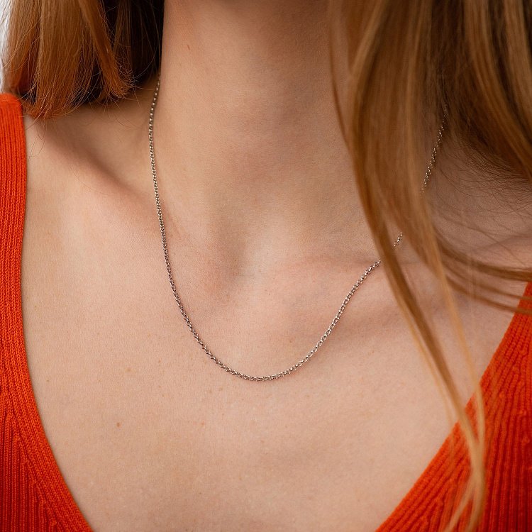 Серебряная цепочка (плетение Ролло) рс130218 от ювелирного магазина Оникс - 1