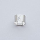 Серебряное кольцо с гравировкой "Скрипичный ключ" 112143с от ювелирного магазина Оникс - 1