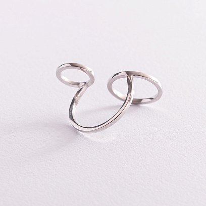 Серебряное кольцо "Авангард" 3945 №4