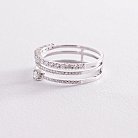 Золотое кольцо с бриллиантами кб0395z от ювелирного магазина Оникс - 3