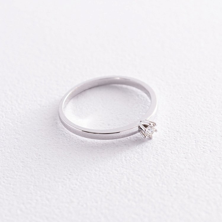 Золота заручальна каблучка з діамантом кб0356y від ювелірного магазину Онікс - 3