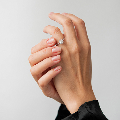 Золотое кольцо с бриллиантами 244641121 №4