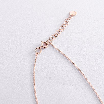 Золоте кольє - краватка з хрестиком 860463 №5