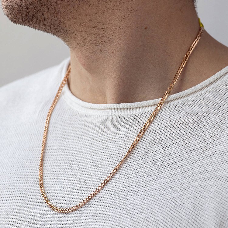 Цепочка золотая панцирное плетение (4 мм) ц00490-4 от ювелирного магазина Оникс - 2